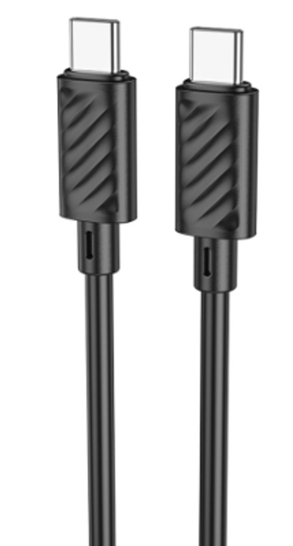 Кабель Hoco X88 60W Gratified (Type-C) на (Type-C) 100см силиконовый (черный)