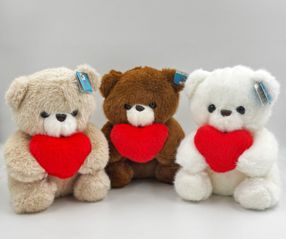 Мягкая игрушка мишка с сердцем оптом