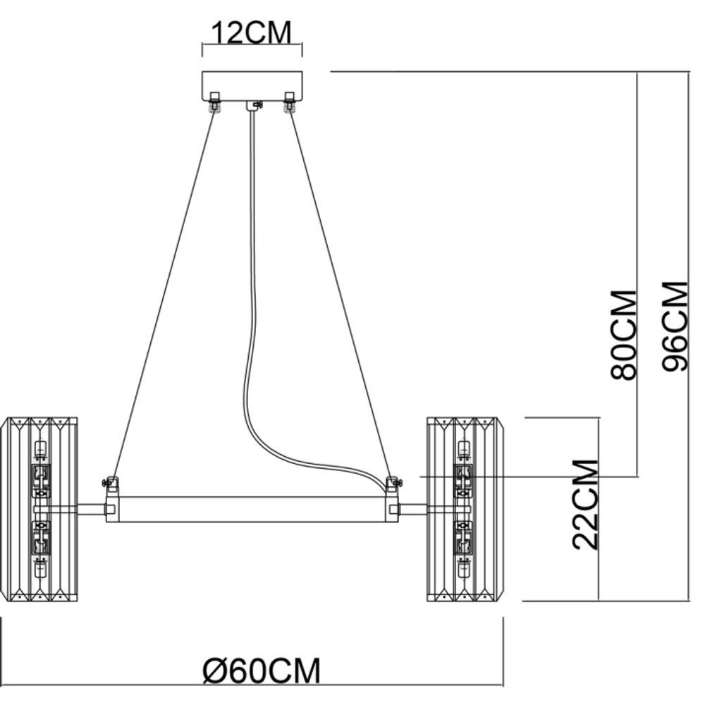 Люстра подвесная Arte Lamp A1049SP-12GO