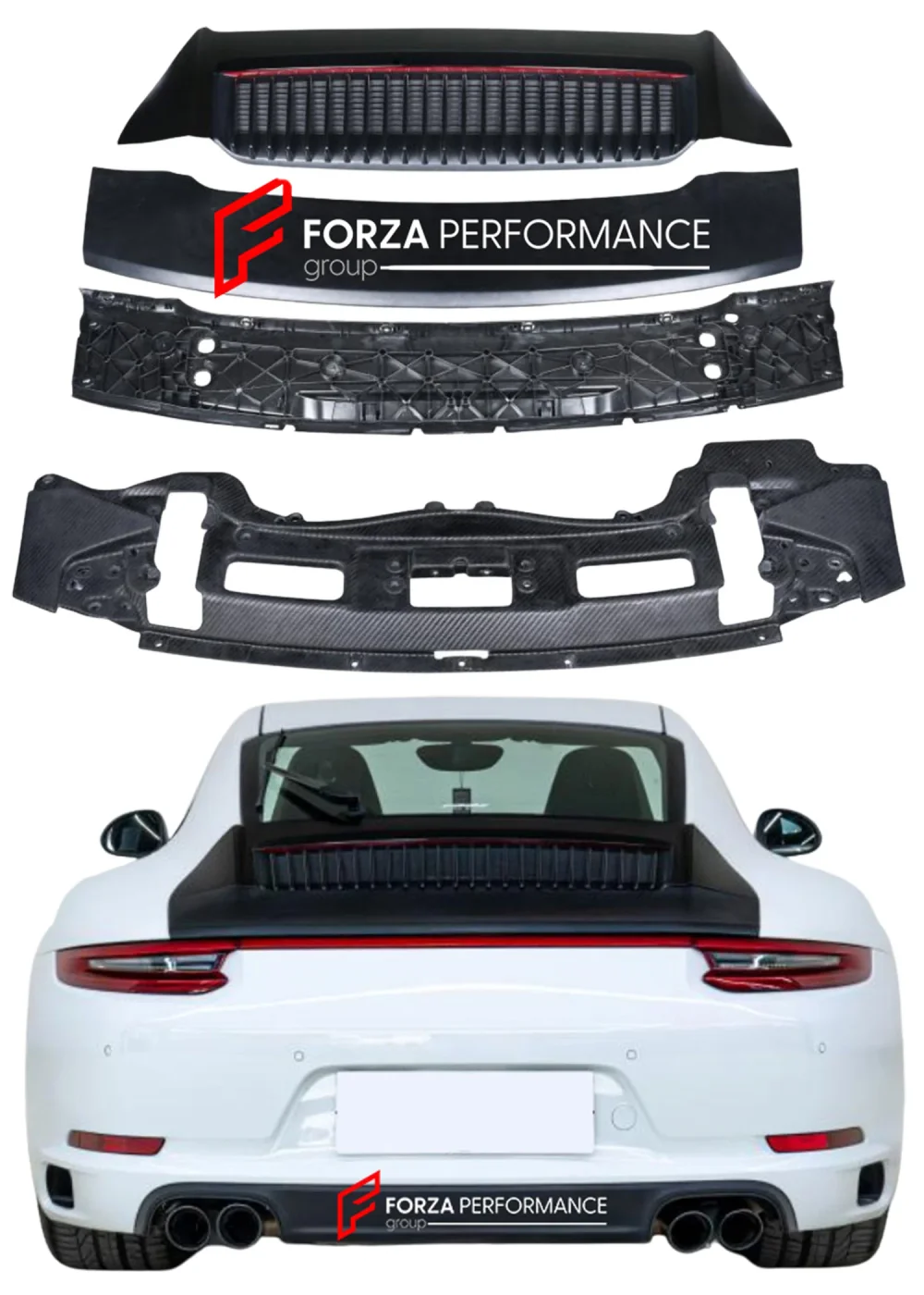Комплект задней части в стиле CARRERA 991.2 для PORSCHE CARRERA 911 991.1 2012–2016