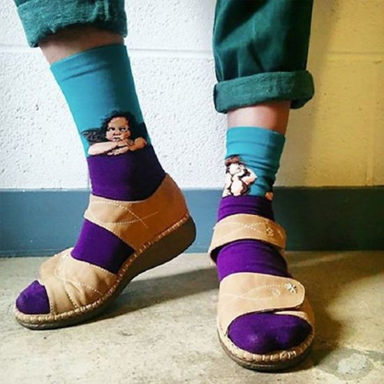 Носки "Сикстинская мадонна. Задумчевые ангелы" Рафаэль Санти, р-р 36-42