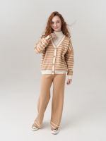Кардиган для девочки в школу AT1010 сахара