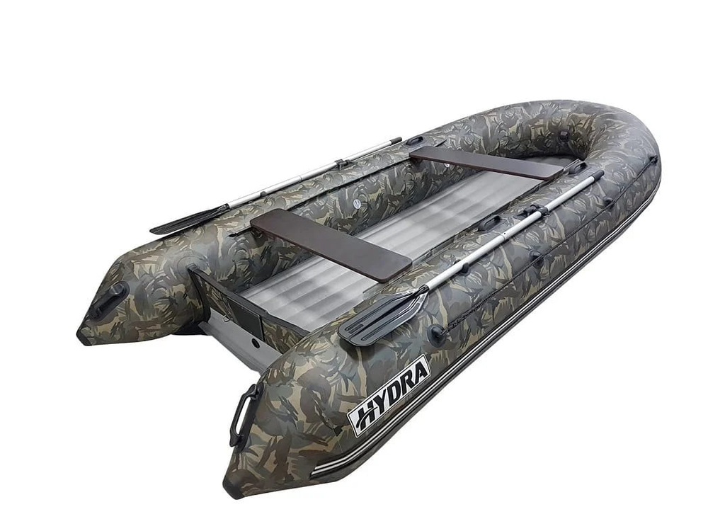Лодка ПВХ HYDRA Nova 400 Люкс камуфляж + 4х-тактный лодочный мотор NISSAN MARINE NMF 40 A ETS