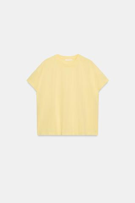 ZARA ФУТБОЛКА С КОРОТКИМИ РУКАВАМИ, ЖЕЛТЫЙ
