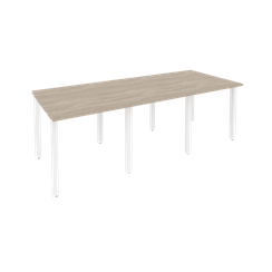 Onix Стол переговорный O.MP-PRG-3.0 Дуб Аттик/Металл Белый 2340*980*750