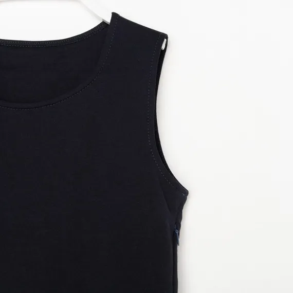 Сарафан для девочки, цвет синий, рост 122 см