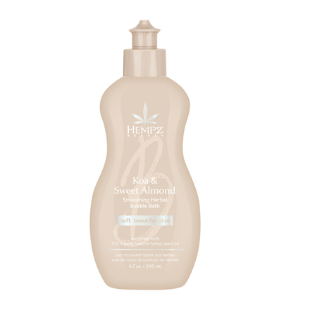 HEMPZ Пена для ванны смягчающая Коа и Сладкий Миндаль 200мл / Koa & Sweet Almond Smoothing Herbal Body Wash & Bubble Bath