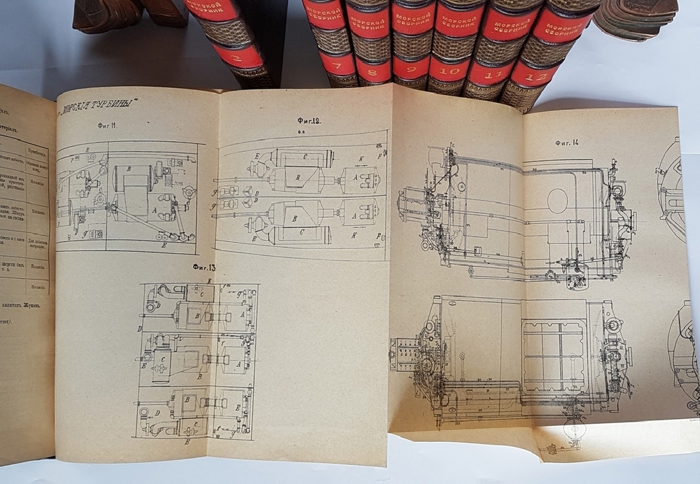 "Морской Сборник, издаваемый под наблюдением Морского Генерального Штаба". Редактор генерал-майор П.Вербицкий 1910 и 1911 г - книга в подарок