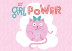 Настольное покрытие для лепки 330/230 "Girl power" (Пчёлка)
