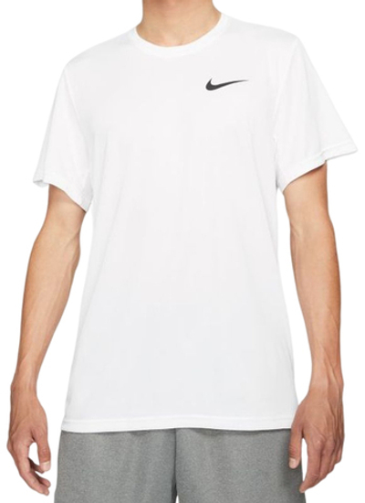 Мужская теннисная футболка Nike Dri-Fit Superset Top SS M - white/black
