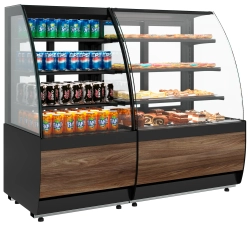 Витрина кондитерская Полюс K70 VM 1,3-1 LIGHT (версия 2.0) (9005-0109)