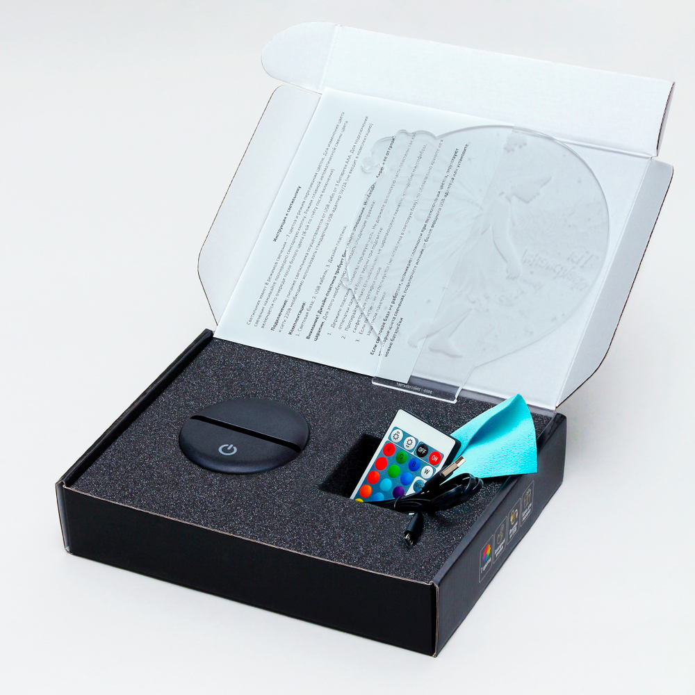 Ночник "Любимой доченьке с цветами"
