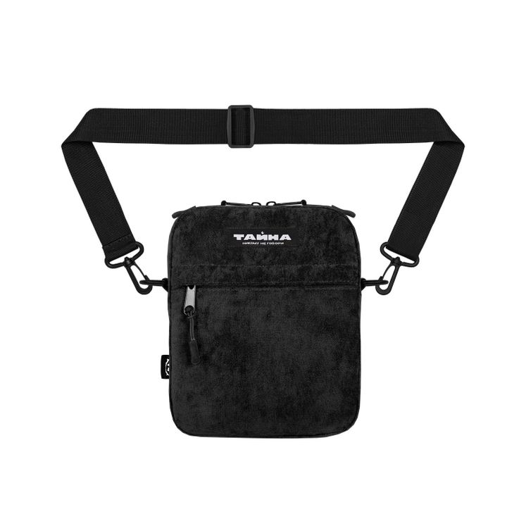 Сумка через плечо ТАЙНА микровельвет черный