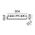 Трековый светильник Technical TR030-4-12W3K-WW-DS-B