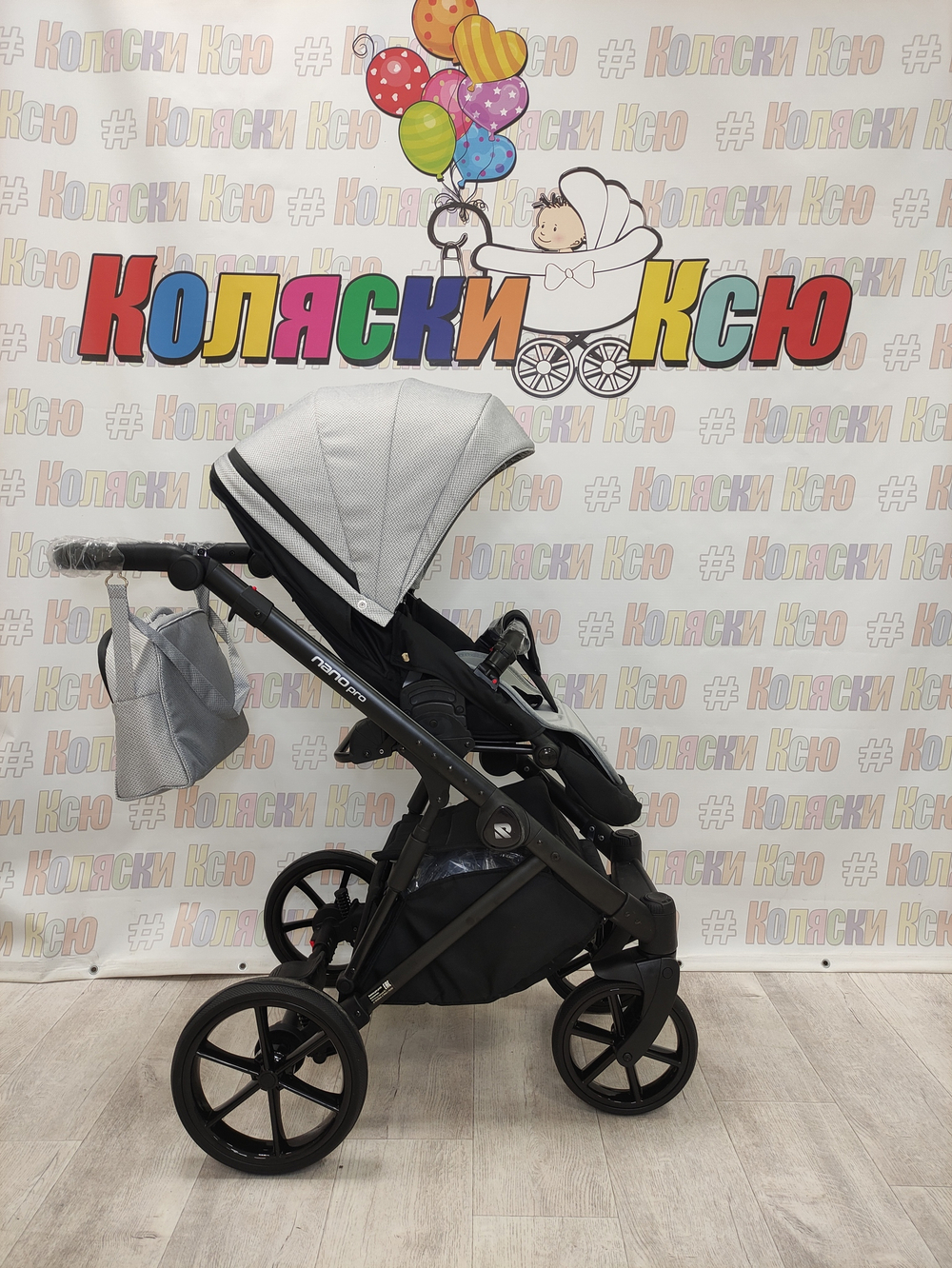 Коляска модульная Riko Nano Pro 01 Grey Fox