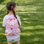 Набор для детского сада: кармашек, коврик, мешок. Котики принт