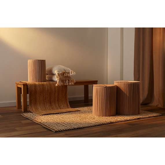 Корзина плетеная dholak beige из коллекции ethnic, размер l