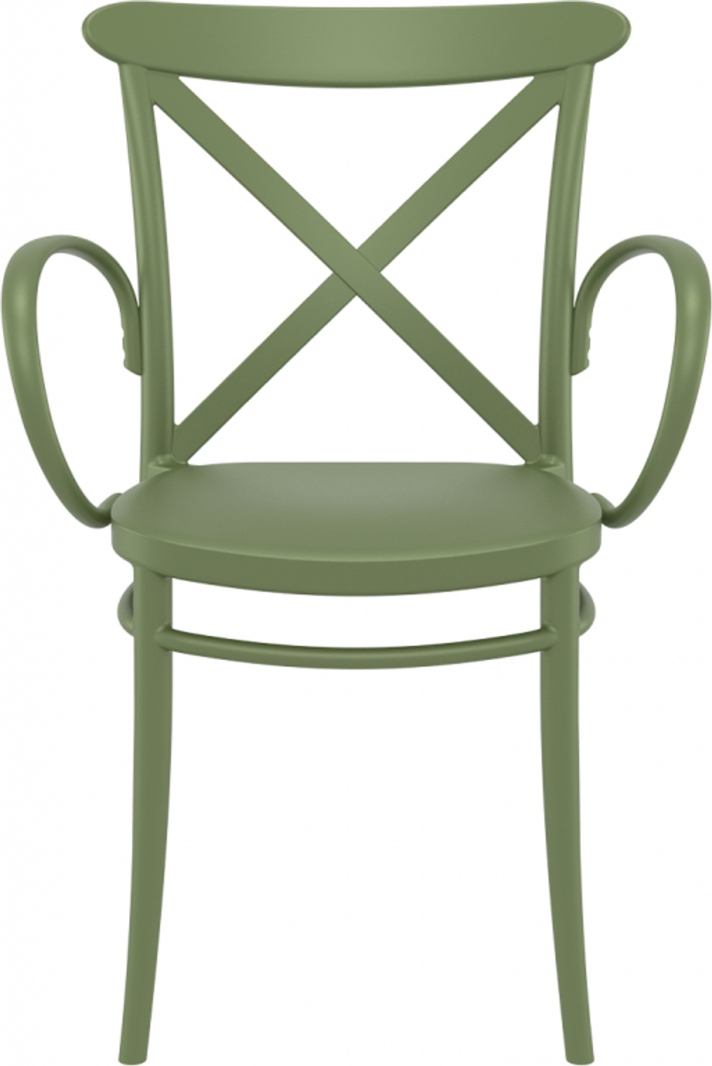Кресло пластиковое Siesta Contract Cross XL, оливковый