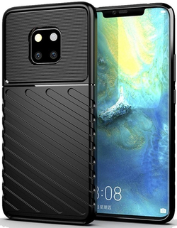 Чехол для Huawei Mate 20 Pro (Mate20 RS) цвет Black (черный), серия Onyx от Caseport