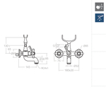 Смеситель для ванны GAUDI 3105CS