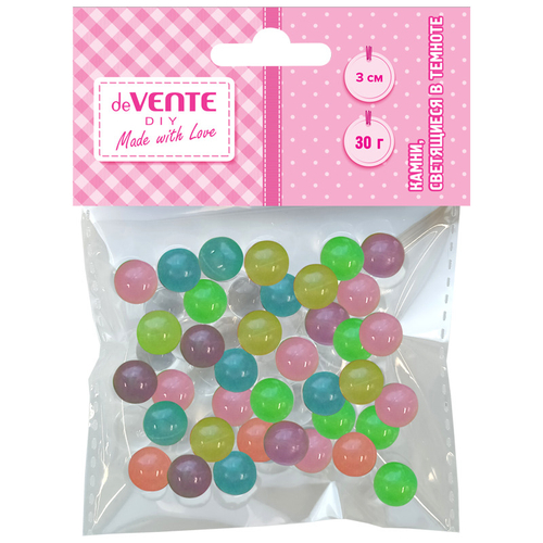 Декор Камни светящ. ДЕВЕНТЕ Звездные шарики 10 мм 30 г (8001573)