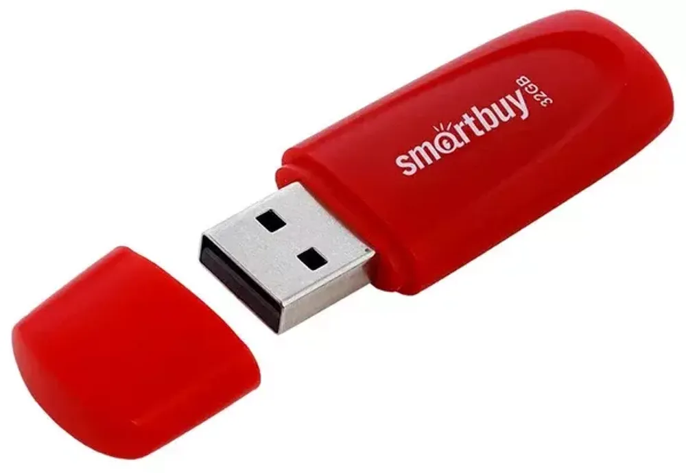 32GB USB Smartbuy Scout red