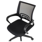 Кресло оператора Helmi HL-M95 R (695) "Airy", спинка сетка черная/сиденье ткань TW черная, пиастра