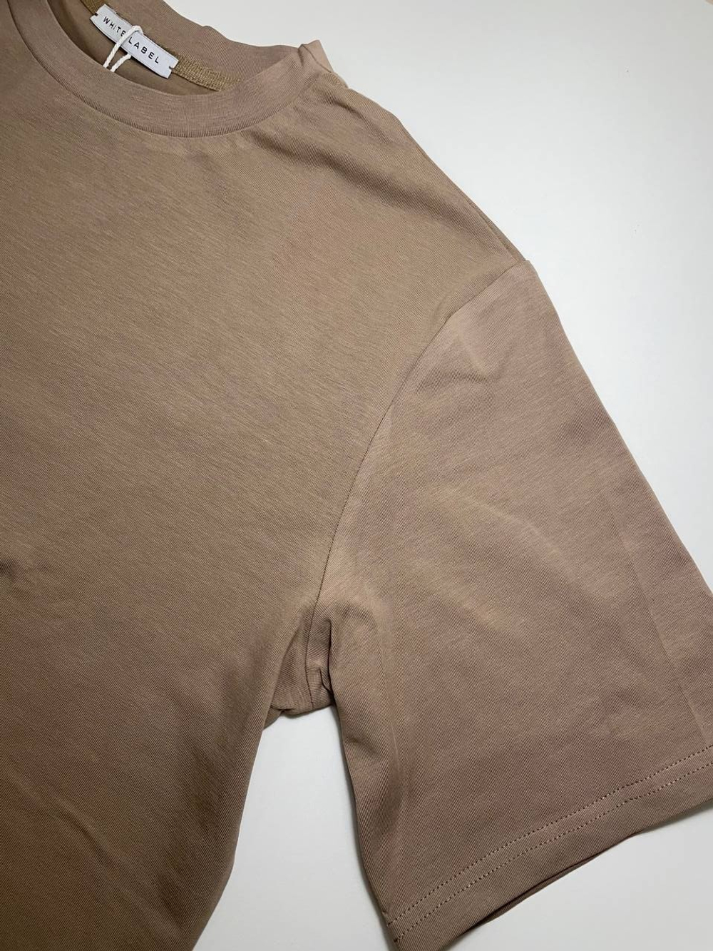 Дефект ткани. Разнотон. Футболка Lira. Цвет какао. №23