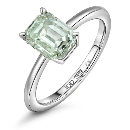 Кольцо с выращенным бриллиантом 2.100 ct