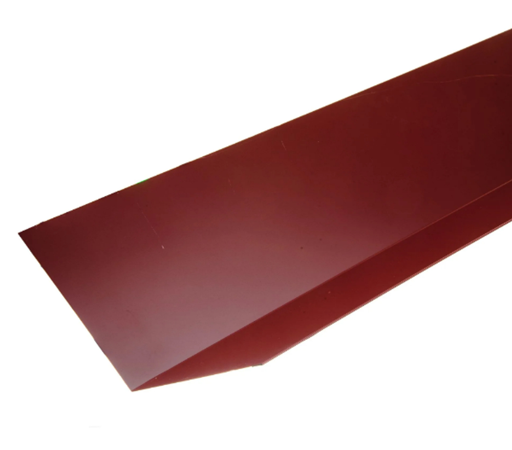 Планка примыкания верхняя 172*100 ПЭ 2,0м Красное вино RAL3005