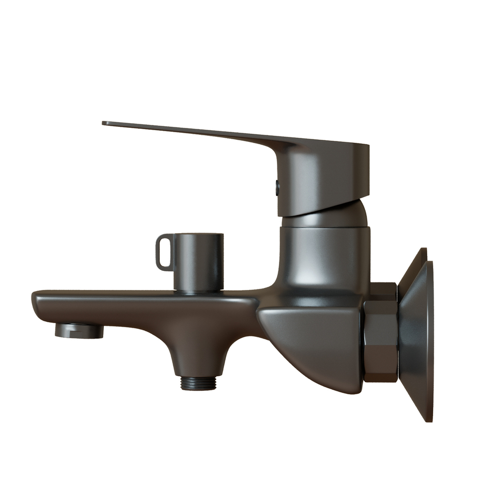 Смеситель для ванны 35k MIXLINE ML15-01GR ГРАФИТ