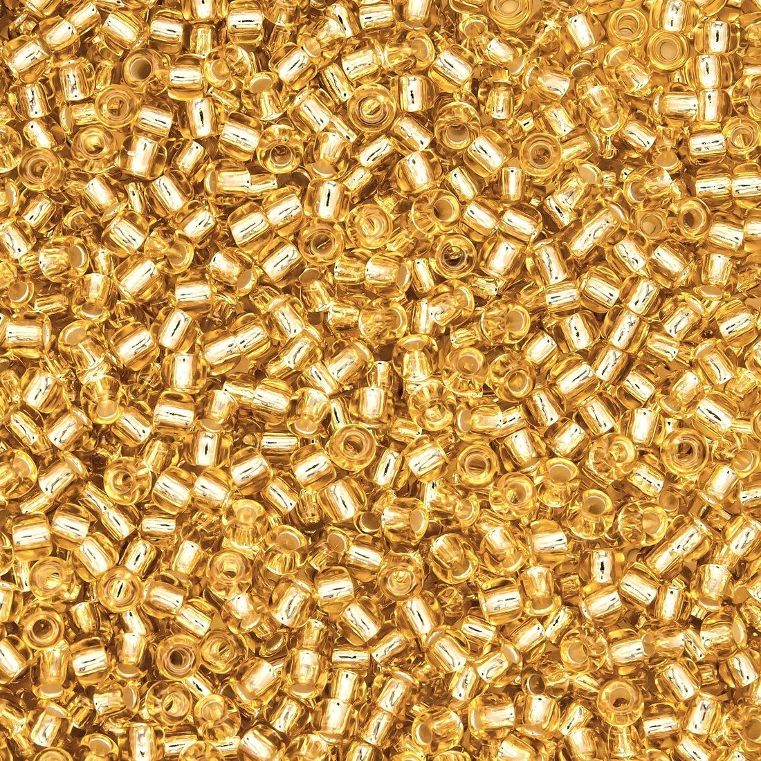 Японский бисер TOHO Round 11/0 (№22), с внутренним серебрением, прозрачный