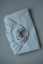 Тканый слинг на кольцах «Крепкие объятия», Пепел