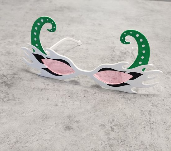 Очки Черт жёлтые с зелёным