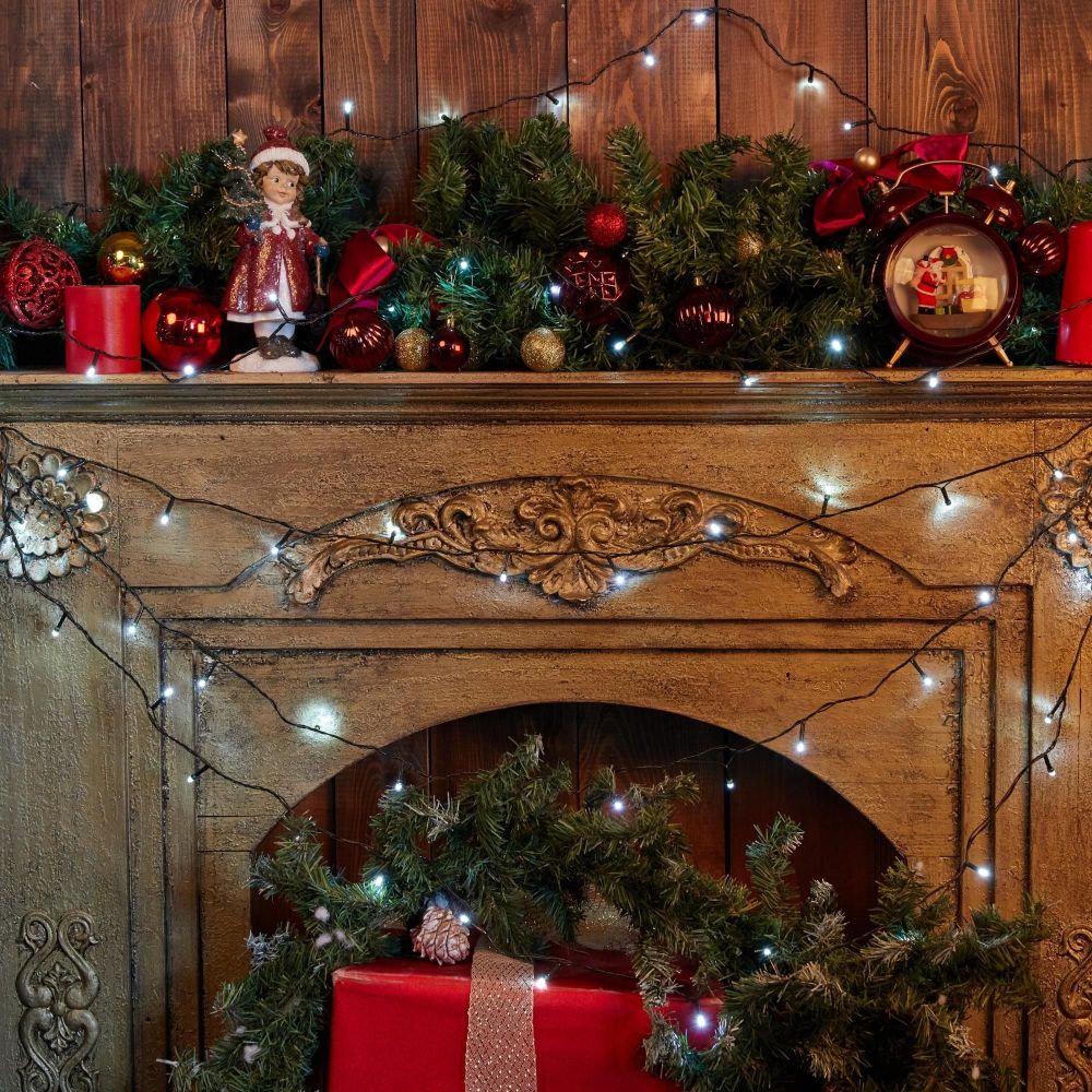 ULD-S2000-200-DGA WHITE IP20 Гирлянда светодиодная. 20м. 200 светодиодов. Белый свет. Провод зеленый. ТМ Uniel