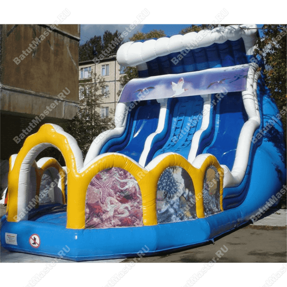 Коммерческий надувной батут "Большая волна"
