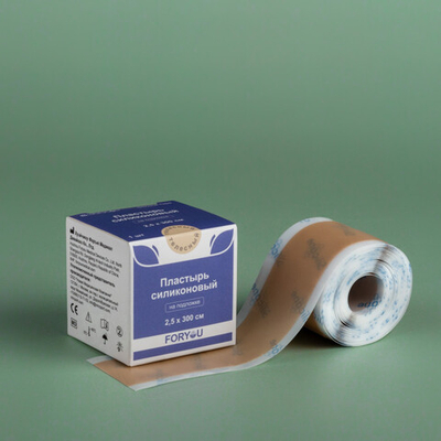 Foryou LUOFUCON Пластырь рулонный силиконовый на подложке телесный