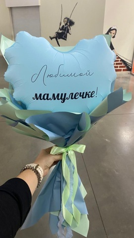 Букет с кружевных сердцем для мамы