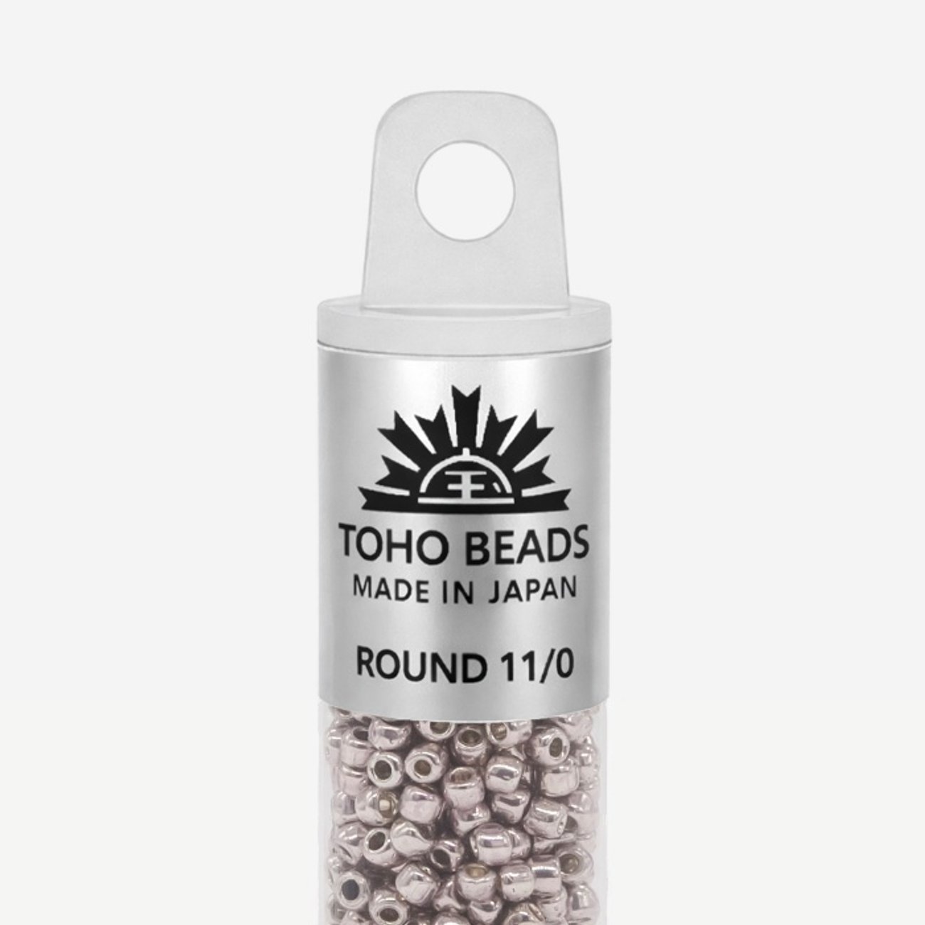 Японский бисер TOHO Round 11/0 (№PF554), непрозрачный глянцевый с металлическим блеском