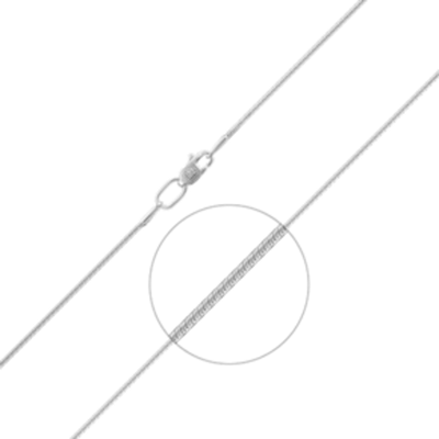 Цепь из белого золота (плетение снейк) Артикул: 21-1010-025-1120-17