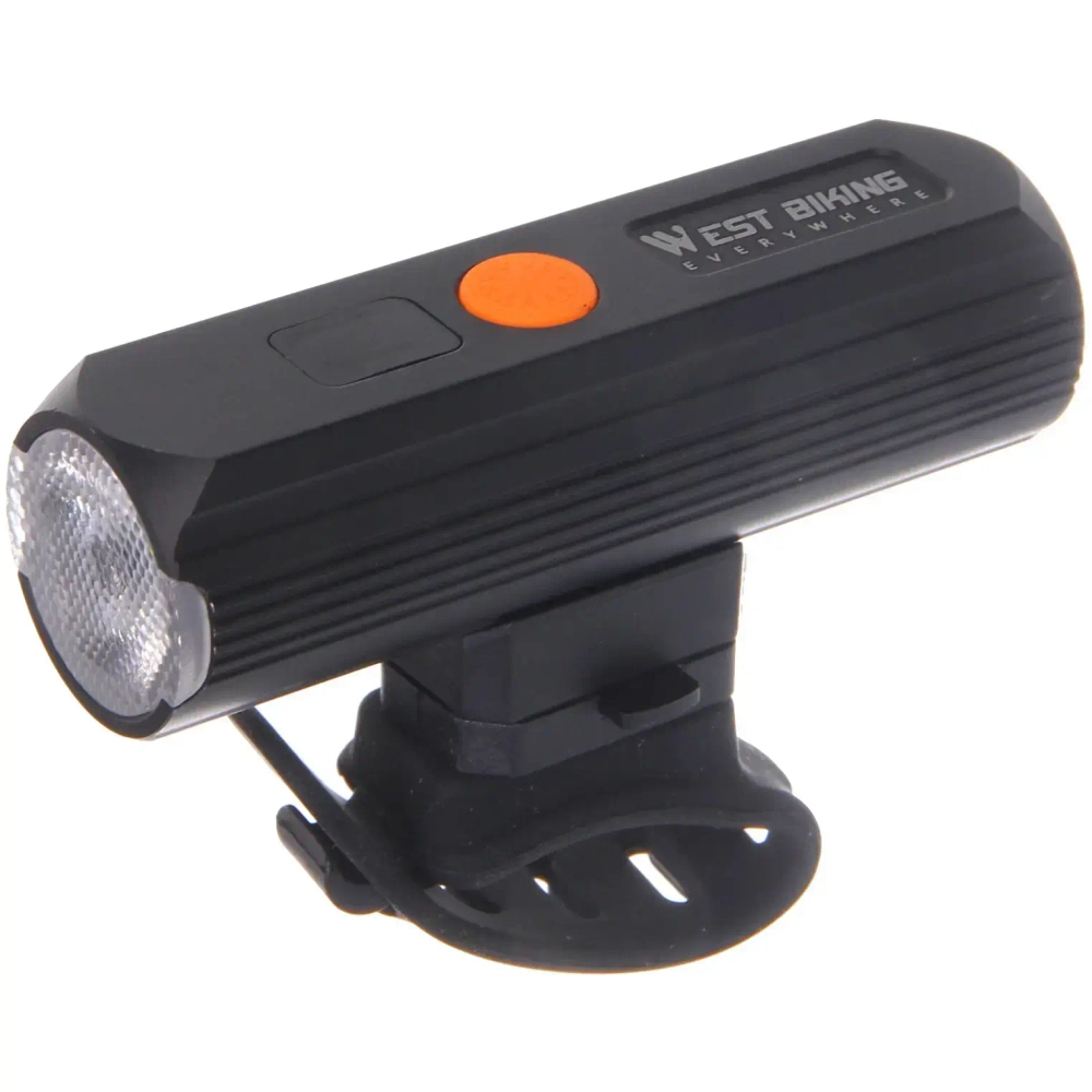 Фонарь велосипедный, передний West Biking YP0701434 (аккум. 3200 mAh, Tape-C)