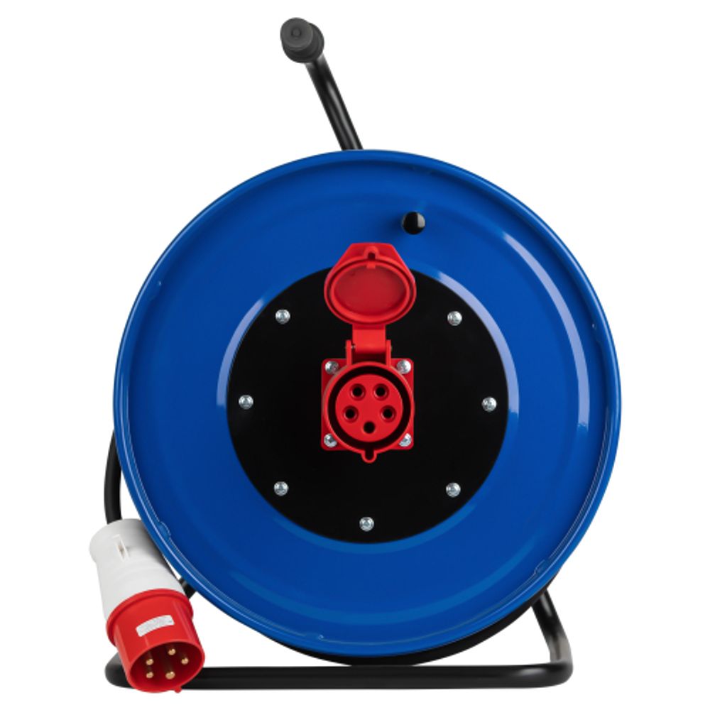 Удлинитель силовой ЭРА IND380-RM-1e-5x4-50m-IP44 на 380В на катушке 1 розетка CEE 5P 50м КГ 5х4 32A IP44 | Силовые удлинители