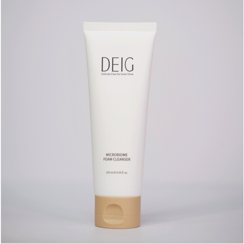 Мягкая очищающая пенка с постбиотиками и ресвератролом DEIG Microbiome Foam Cleanser 120 ml
