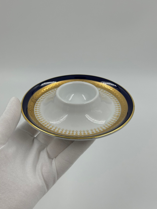 Подставка для яйца с кобальтовой каймой