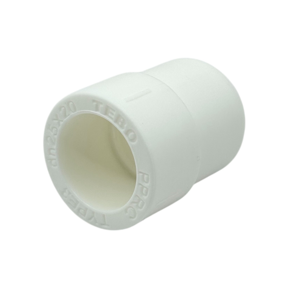 Муфта полипропиленовая переходная TEBO 25x20 НАР-ВН (фитинг-труба)