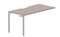 Стол 158х78х75см (эргономичный вырез) - приставной элемент