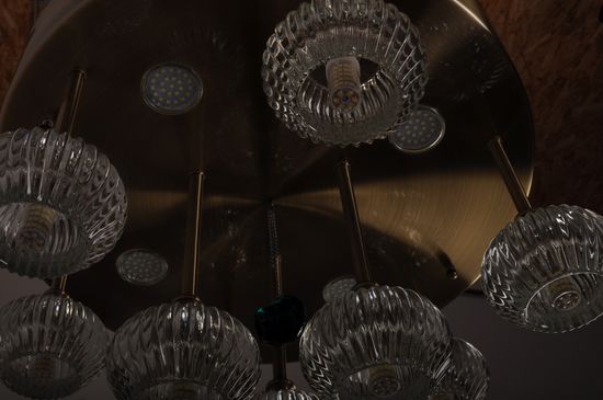 Люстра потолочная MANNE PL.7440-9+4(BR) d50