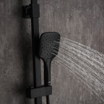 Душевая система 35к G2407-6 GAPPO лейка "Тропический душ" квадрат 300*300 ЧЕРНЫЙ