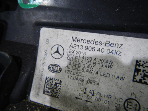 Битая Фара правая Mercedes E W213 (2016-2021) LED