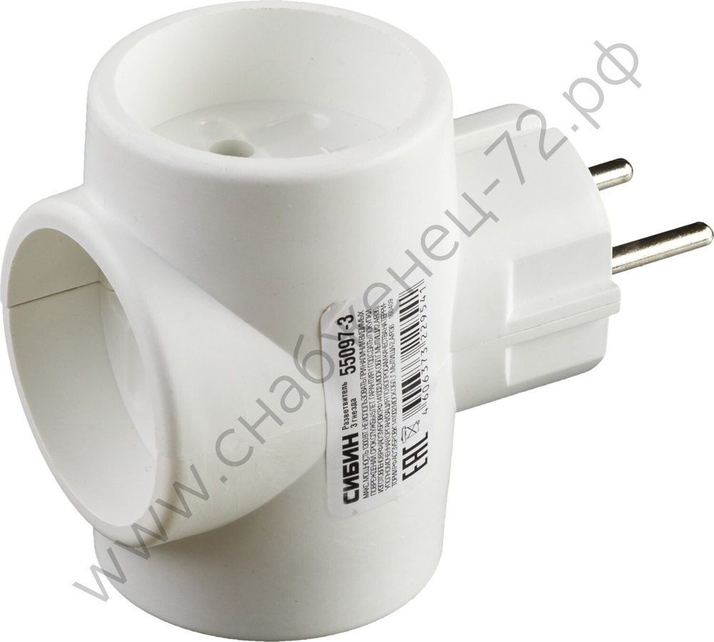 СИБИН 3 гнезда Сетевой разветвитель (55097-3)